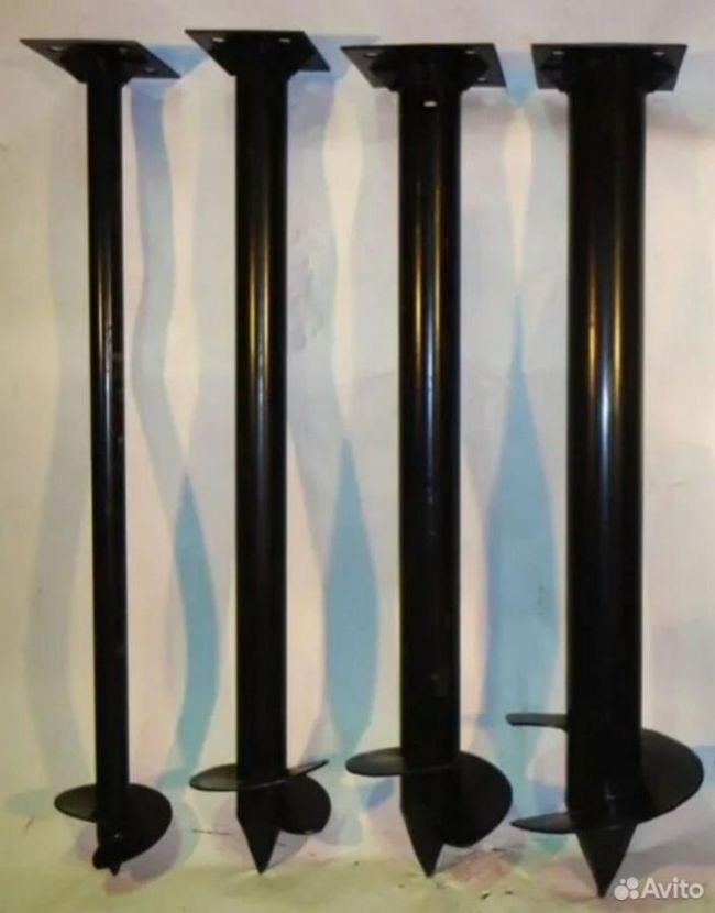 Опоры освещения на винтовых сваях