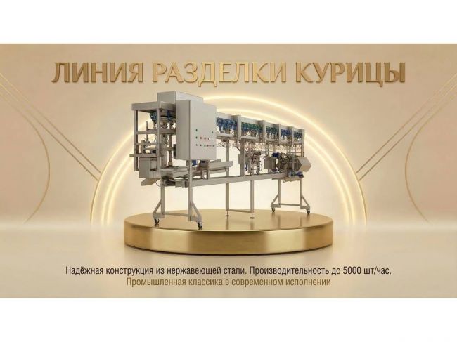 Линия разделки курицы Курлин от производителя